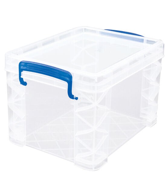 7.5 Lt Plastic Storage Box with Locking Lid, Clear, STORAGE ORGANIZATION