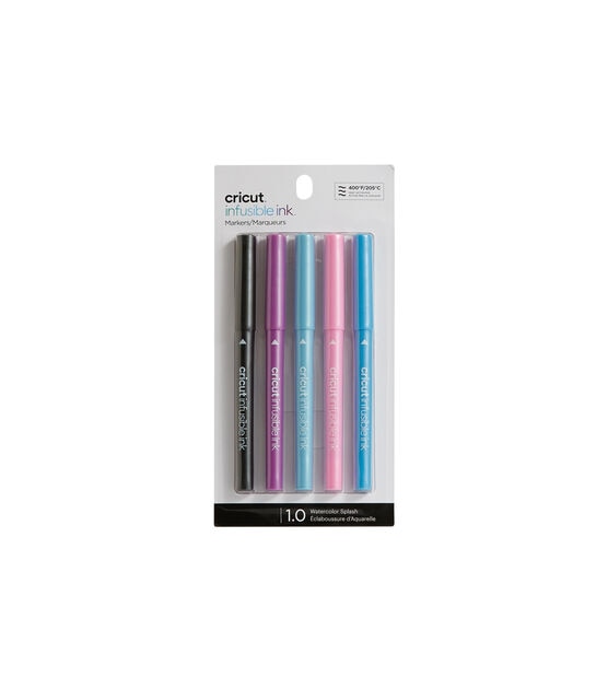 Cricut 1mm Watercolor Splash Infusible Ink Markers 5ct