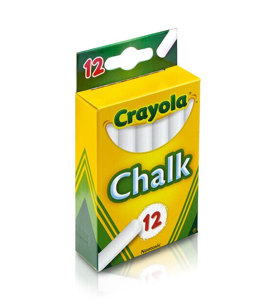 Crayola 12pk White Chalk Sticks, , hi-res, image 3