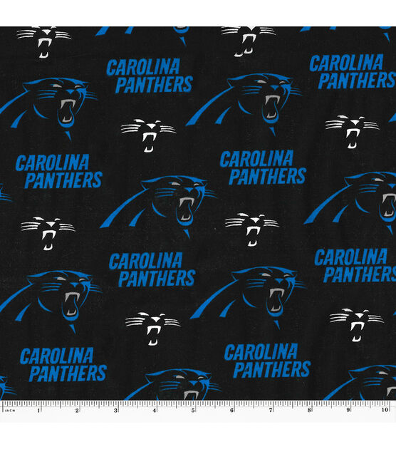 Fabric Traditions Carolina Panthers Cotton Fabric Logo