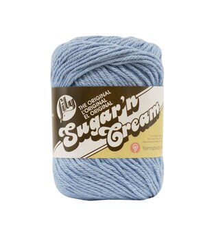 Lily Sugar'n Cream Cotton Cone Yarn, 14 oz, Soft Ecru, 1 Cone