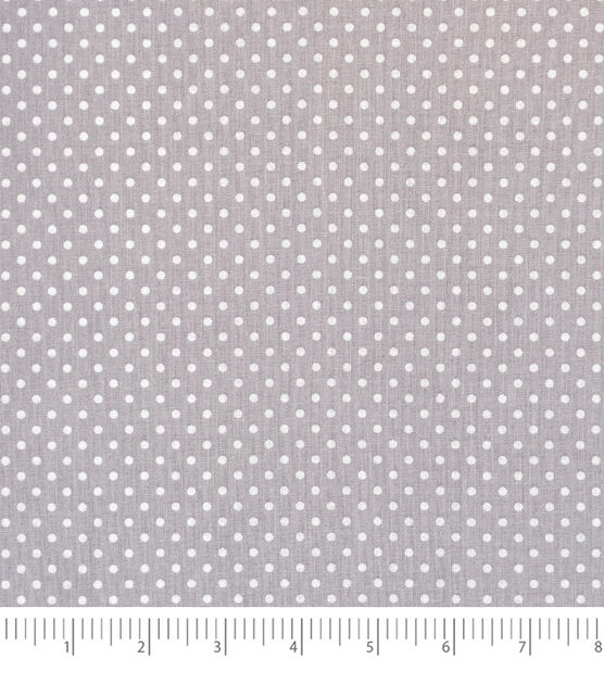 Singer 18" x 21" Gray Dots Cotton Fabric Quarter 1pc, , hi-res, image 2