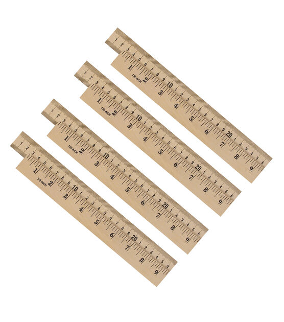Primary Wood Ruler: 1/2 Increments