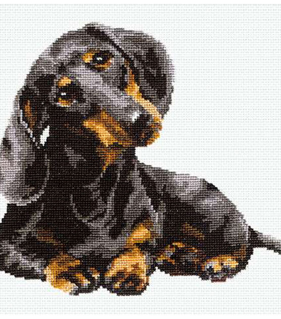 RIOLIS 10" Dachshund Counted Cross Stitch Kit, , hi-res, image 2