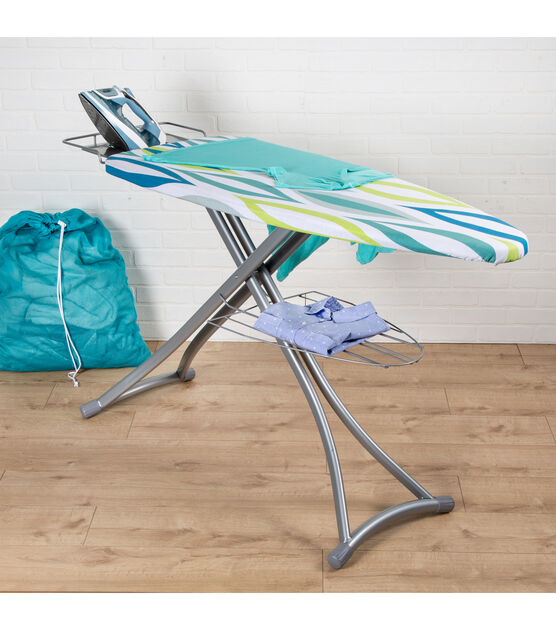 Honey Can Do 59" Multicolor Folding Ironing Board With Rest & Shelf, , hi-res, image 5