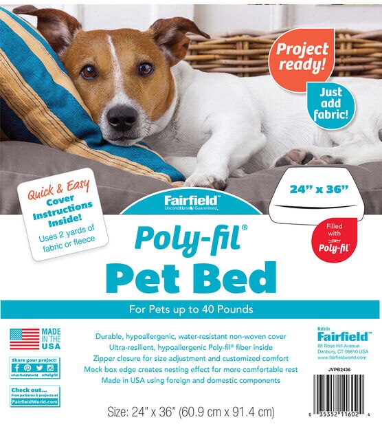 Poly-fil Luxury Pet Bed Insert for Pets up to 40lbs, , hi-res, image 2