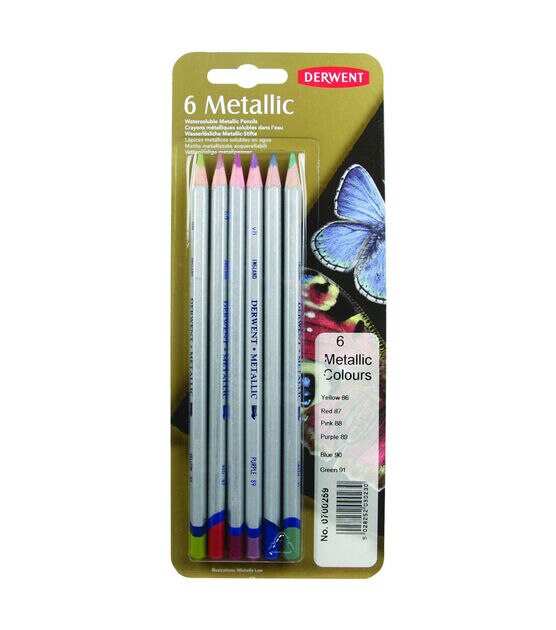Derwent Metallic Colored Pencil Set of 6