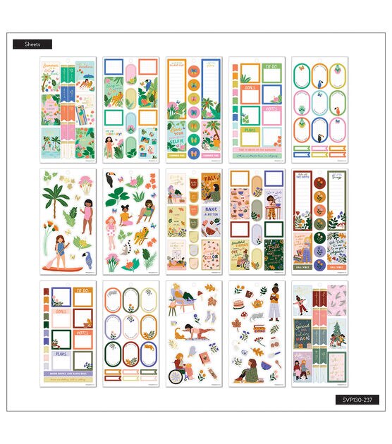Happy Planner 460pc Love Every Season 30 Sheet Value Pack Stickers, , hi-res, image 3