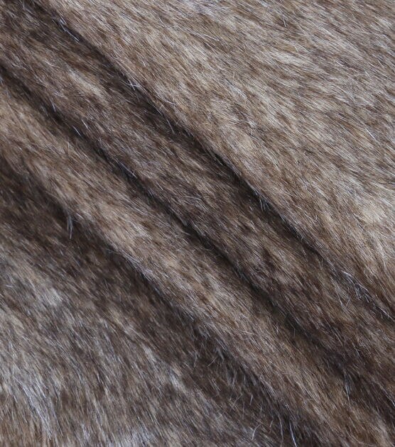Luxury Faux Wolf Fur Fabric Gray, , hi-res, image 2