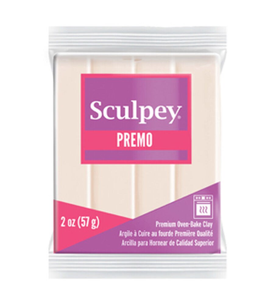 Sculpey 2oz Premo Premium Oven Bake Polymer Clay, Translucent, swatch