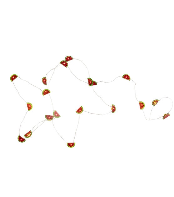 Northlight 10-Count LED Watermelon Fairy Lights - Warm White, , hi-res, image 2