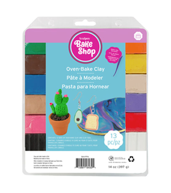 Sculpey 13ct Multicolor Bake Shop Oven Bake Clay Variety Pack