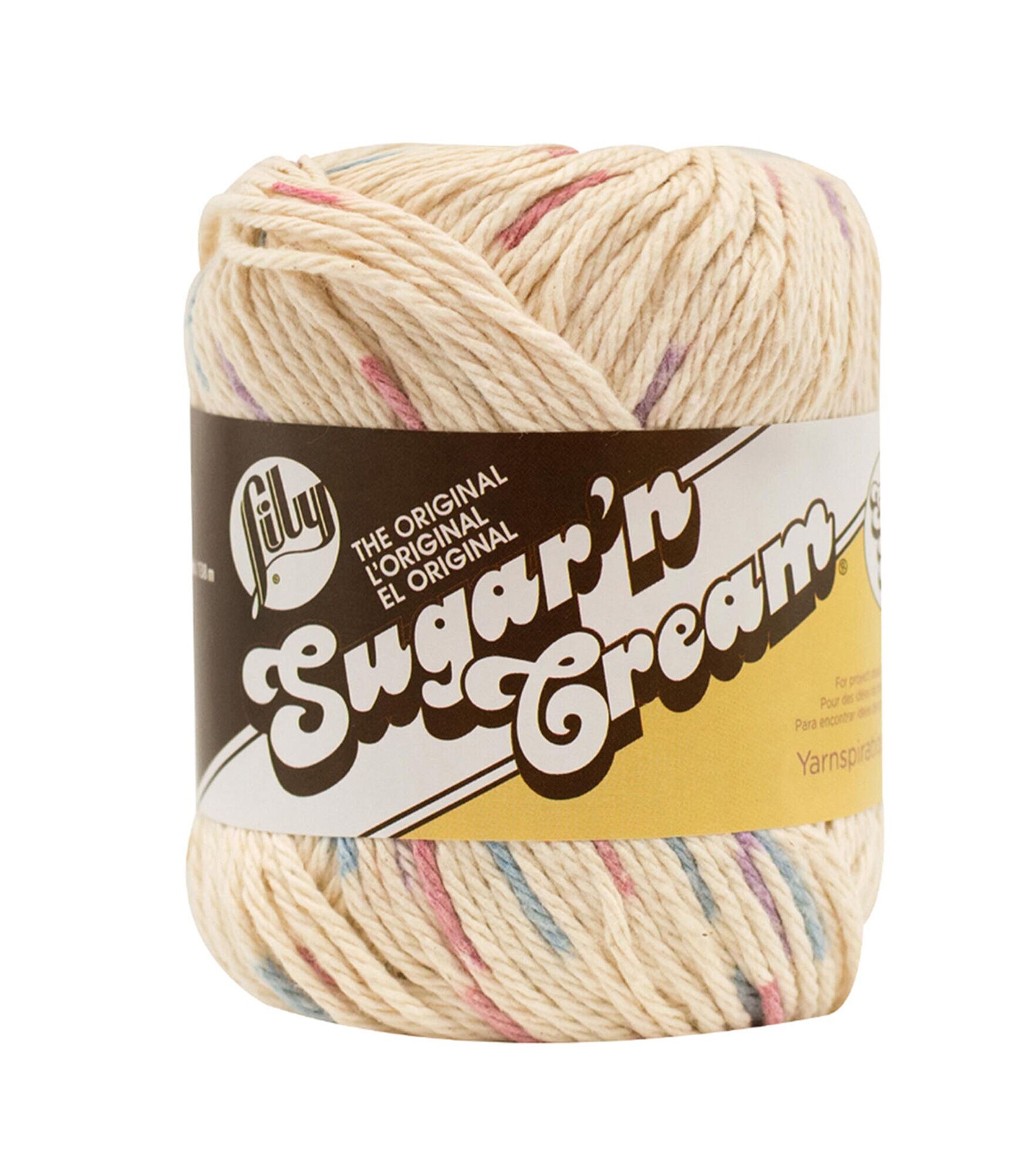 Lily Sugar'n Cream Super Size Worsted Cotton Yarn, Potpourri, hi-res