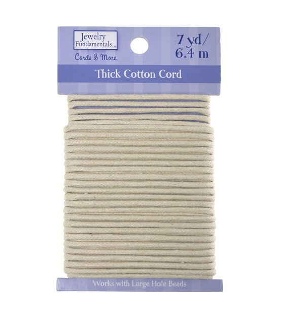 7yds Off White Thick Cotton Cord by hildie & jo