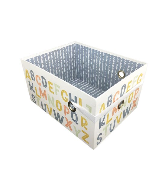 15" Alphabet Rectangle Box With Elastic Strap by Place & Time, , hi-res, image 2