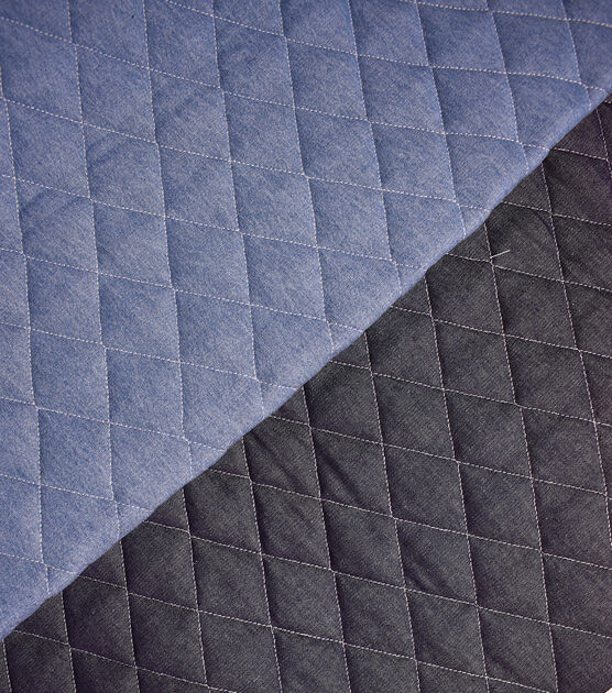 Light Wash Large Quilt Denim Fabric, , hi-res, image 5