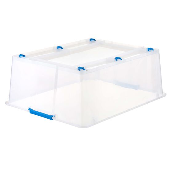 90 Liter Plastic Storage Box With Snap Lid by Top Notch, , hi-res, image 3