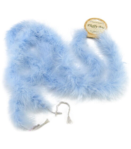 Blue Feather Boa 72in