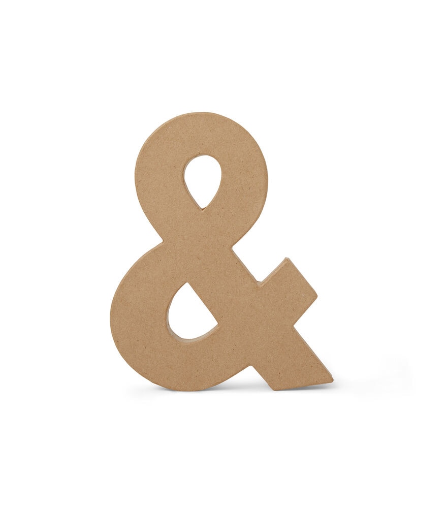 8'' Paper Mache Letter by Park Lane, Ampersand, swatch, image 1