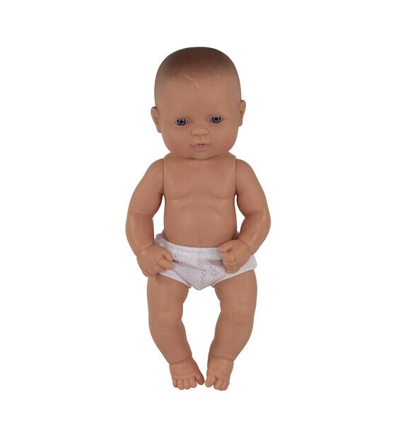 Miniland Educational 12" Anatomically Correct Newborn Caucasian Boy Doll