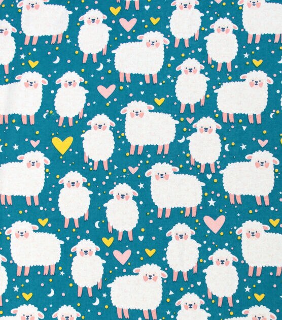 Sheep Super Snuggle Flannel Fabric