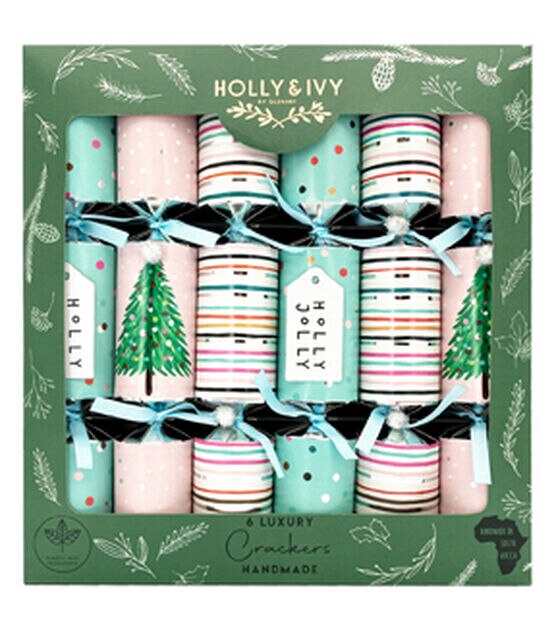 6ct Christmas Fun & Playful Luxury Cracker Party Favors