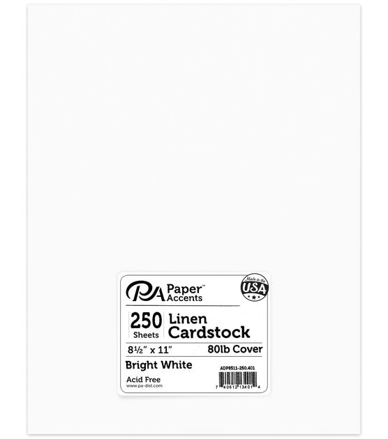2 - LUXPaper 8.5 x 11 Cardstock, White Linen, 100lb. Cover (2 x 50  sheets)