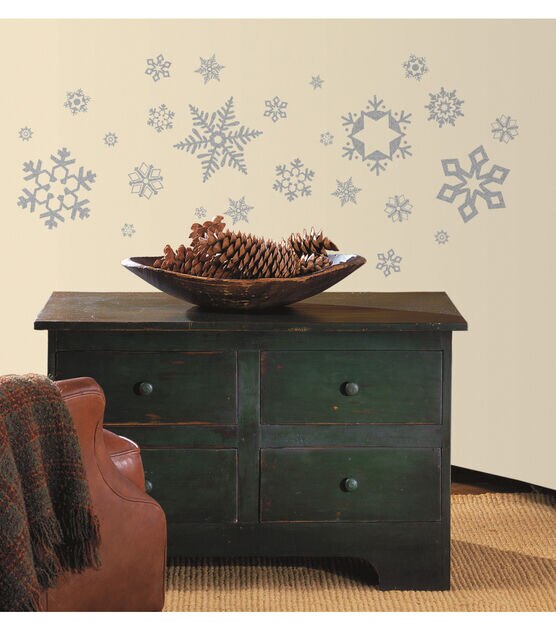 RoomMates Wall Decals Glitter Snowflakes, , hi-res, image 2
