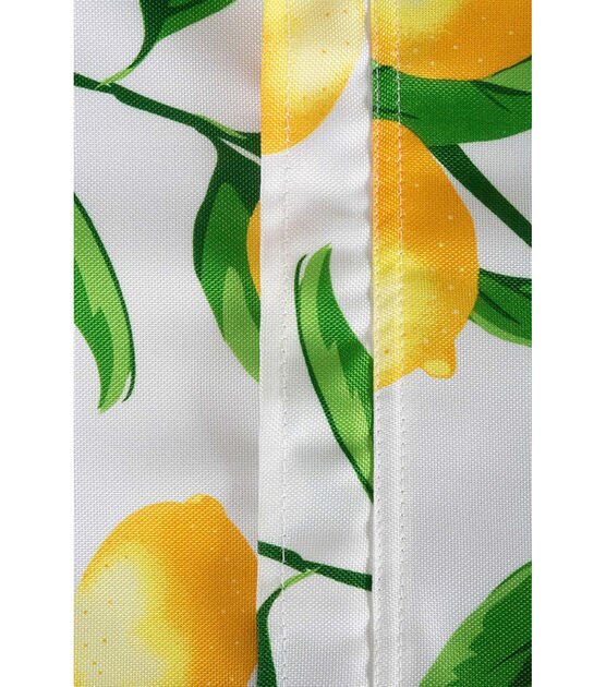 Design Imports Lemon Bliss Outdoor Tablecloth with Zipper 84", , hi-res, image 4