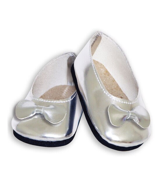 Springfield Boutique Ballet Slippers Silver