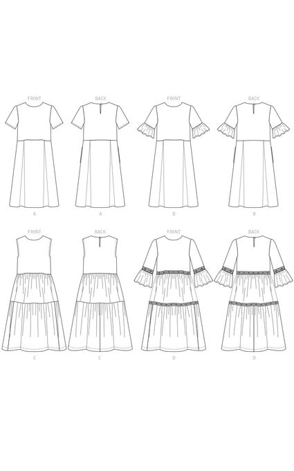 McCall's M7948 Size 6 to 22 Misses Dress Sewing Pattern
