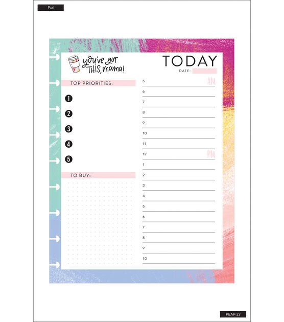 Happy Planner Classic 100 Sheet Mom Block Pad, , hi-res, image 2