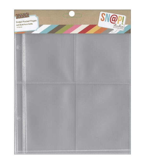Sn@p! Pocket Pages For 6"X8" Binders 10 Pkg Variety Pack
