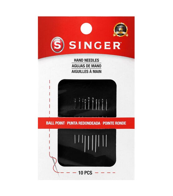 SINGER Assorted Ball Point Hand Needles, 10 Count