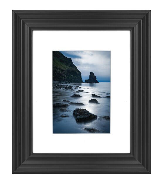 Walden Woods 8"x10" Matted to 5"x7" Black Wall Frame