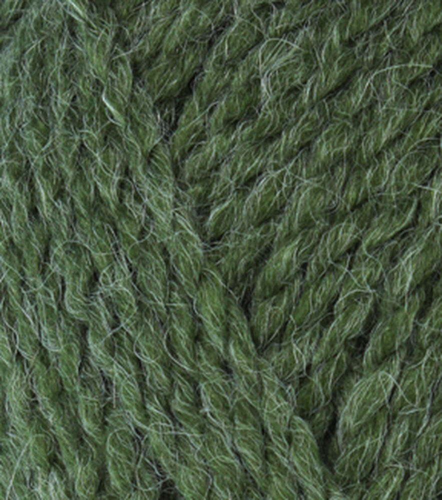 130yds Alpaca Super Bulky Acrylic Blend Solid Yarn by K+C, Green, swatch, image 5