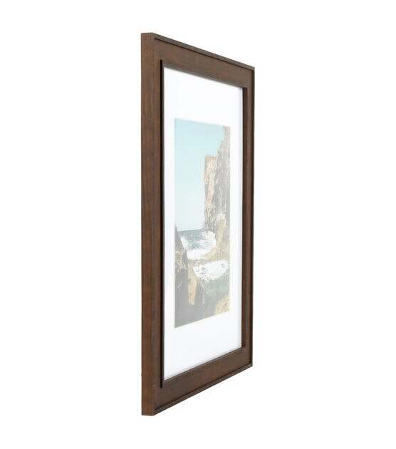 16" x  20" Matted to 11" x 14" Dark Wood Portrait Frame by Hudson 43, , hi-res, image 3
