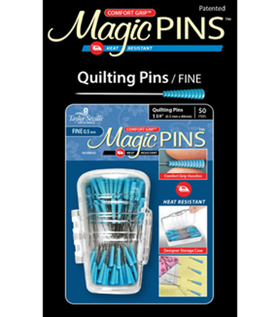 Taylor Seville Magic Pins - Applique Extra Fine Yellow 50/PKG