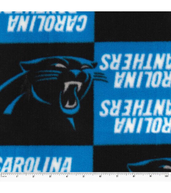Fabric Traditions Carolina Panthers Fleece Fabric Block