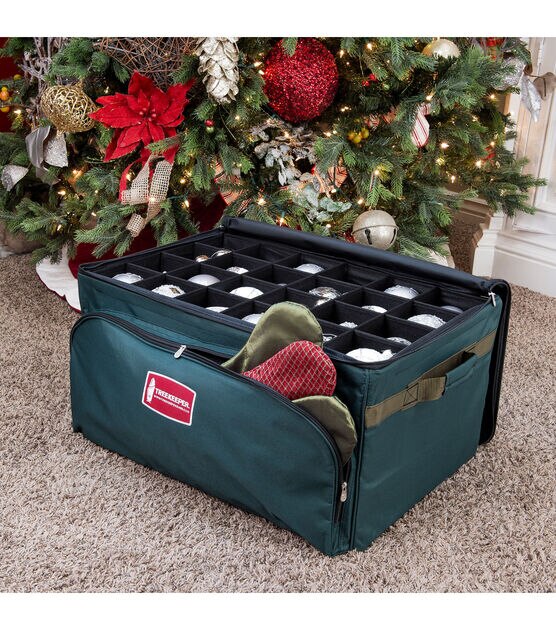 Treekeeper Three Tray 72 Ornament Storage Bag With Front Pocket, , hi-res, image 9