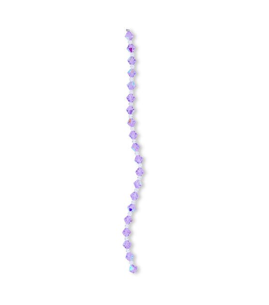 6mm Violet Glass Strung Bead Strand by hildie & jo, , hi-res, image 2