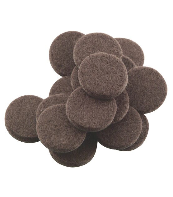 Felt Furniture Pads 1" 48 Count Brown