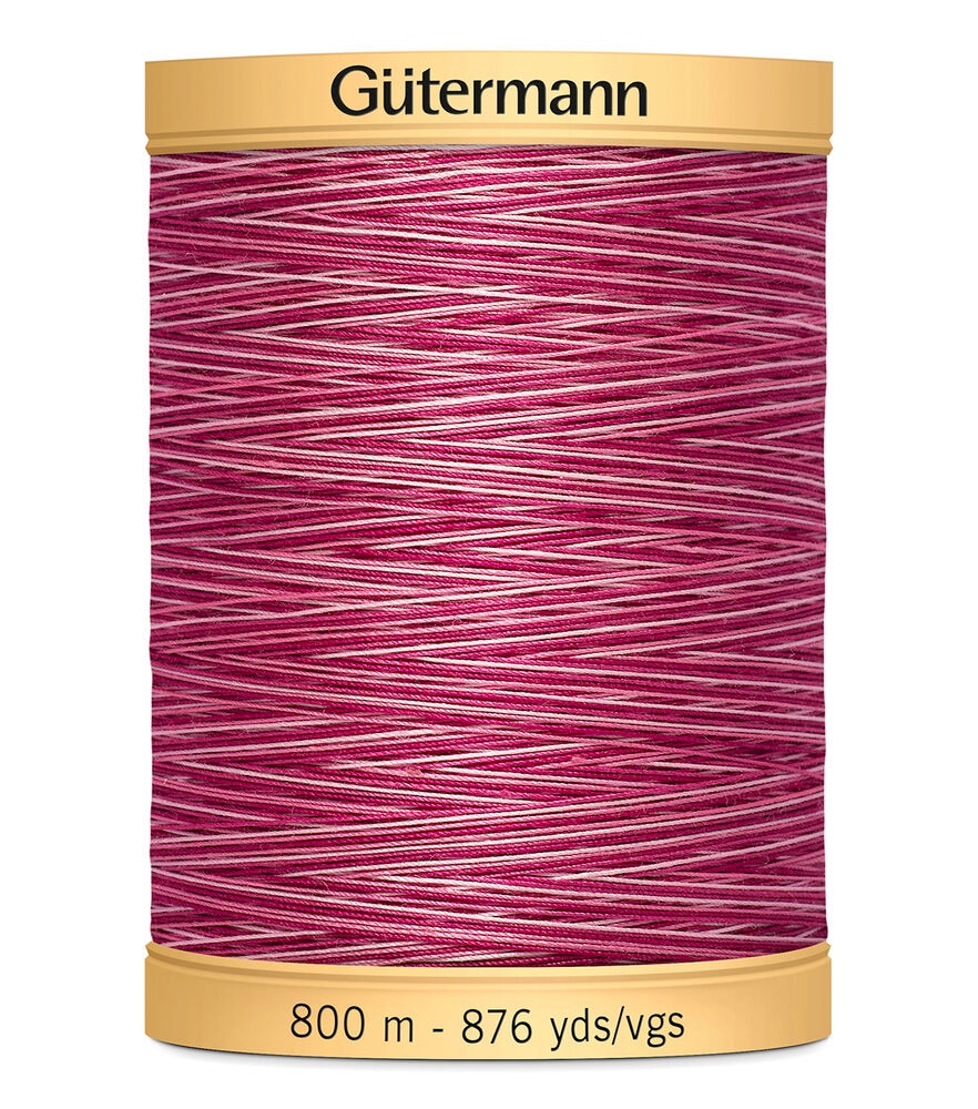 Gutermann Natural Cotton Thread Variegated 876 Yards Plum Berry