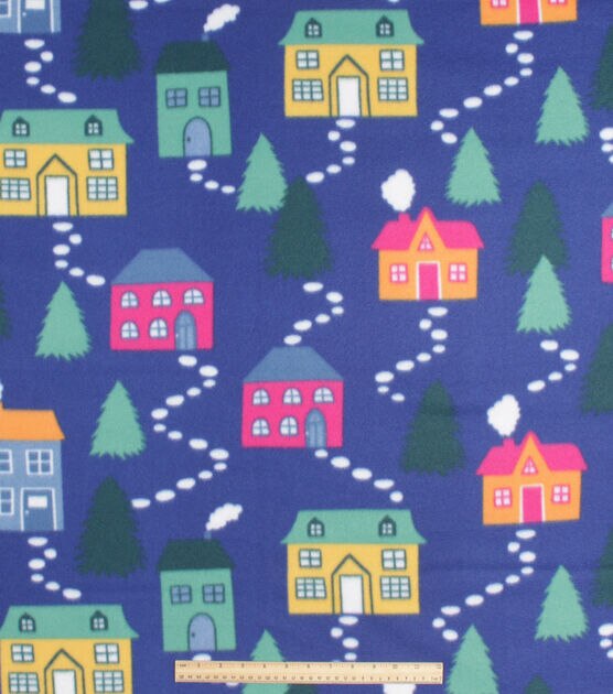 Home Sweet Home Blizzard Prints Fleece Fabric, , hi-res, image 2