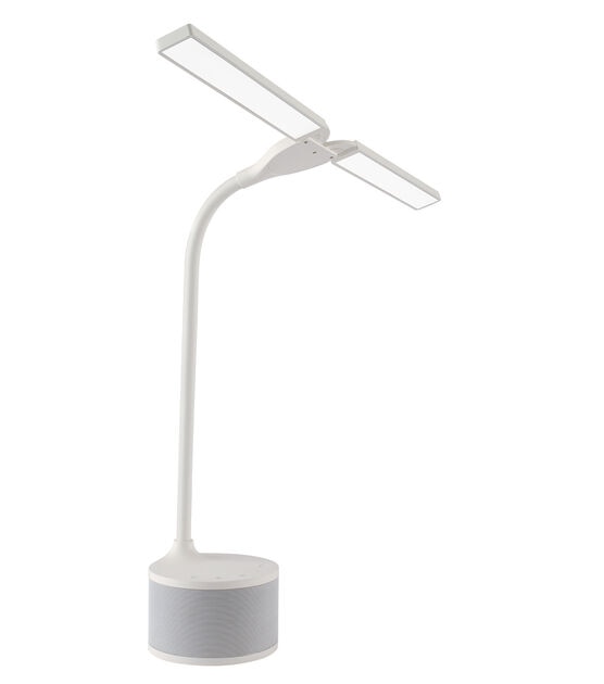 OttLite Dual Head LED Desk Lamp With Bluetooth Speaker, , hi-res, image 3
