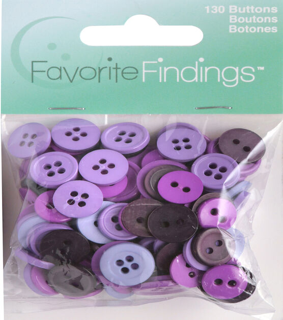 Favorite Findings 130ct Assorted Buttons, , hi-res, image 4