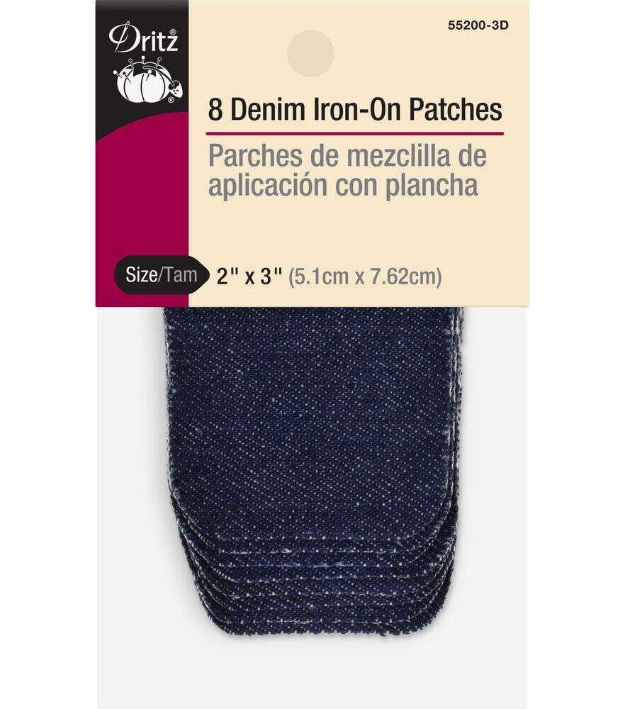 Denim Iron-on Patches (8 pc.)