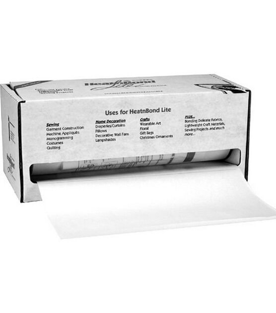 HeatnBond Lite Iron On Adhesive White 17"X75yd