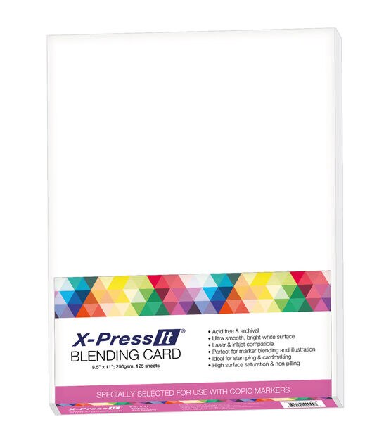 X Press It 125 pk 8.5''x11'' Blending Cards