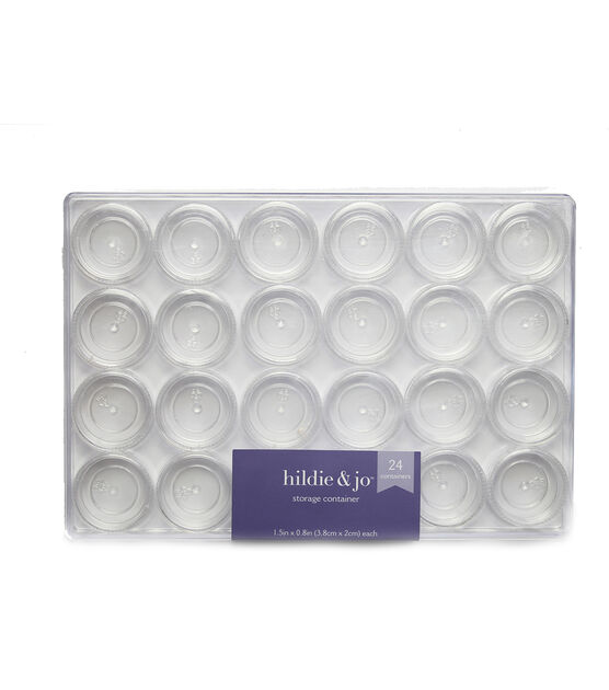 9.5 Clear Storage Container With 25pk Screw Top Jars by hildie & jo